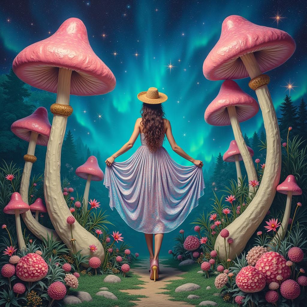 Psychedelic Dreamscape: A Visionary Art Piece