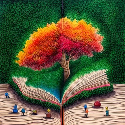 Book Transformed: A Graffiti Art Flower Garden