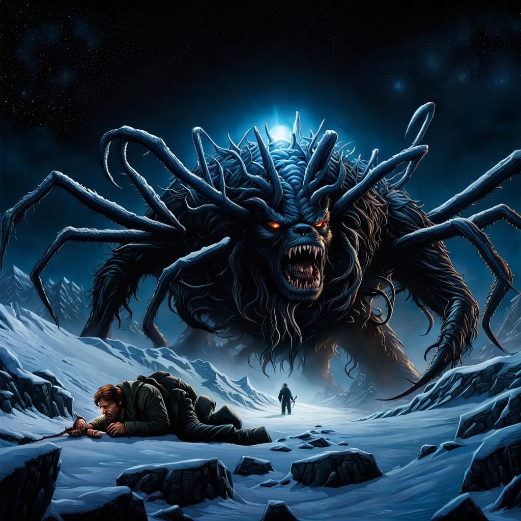 Horrific Creature Amalgam in Zombiecore Style