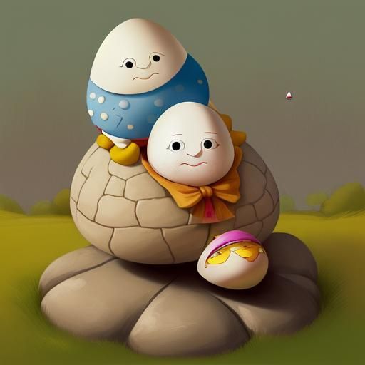 AI Interpretation of Humpty Dumpty