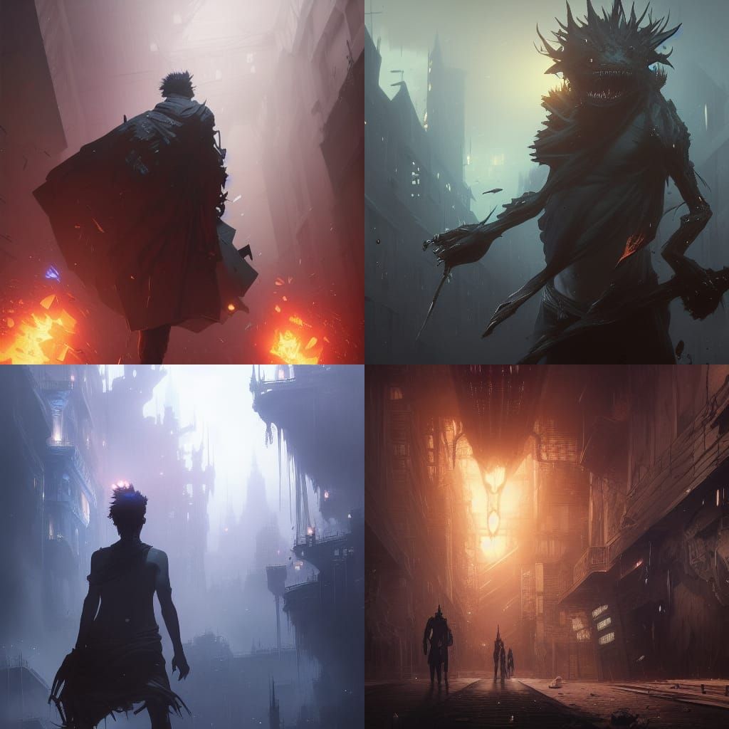 Dabi Dark Fantasy Concept Art in 8K