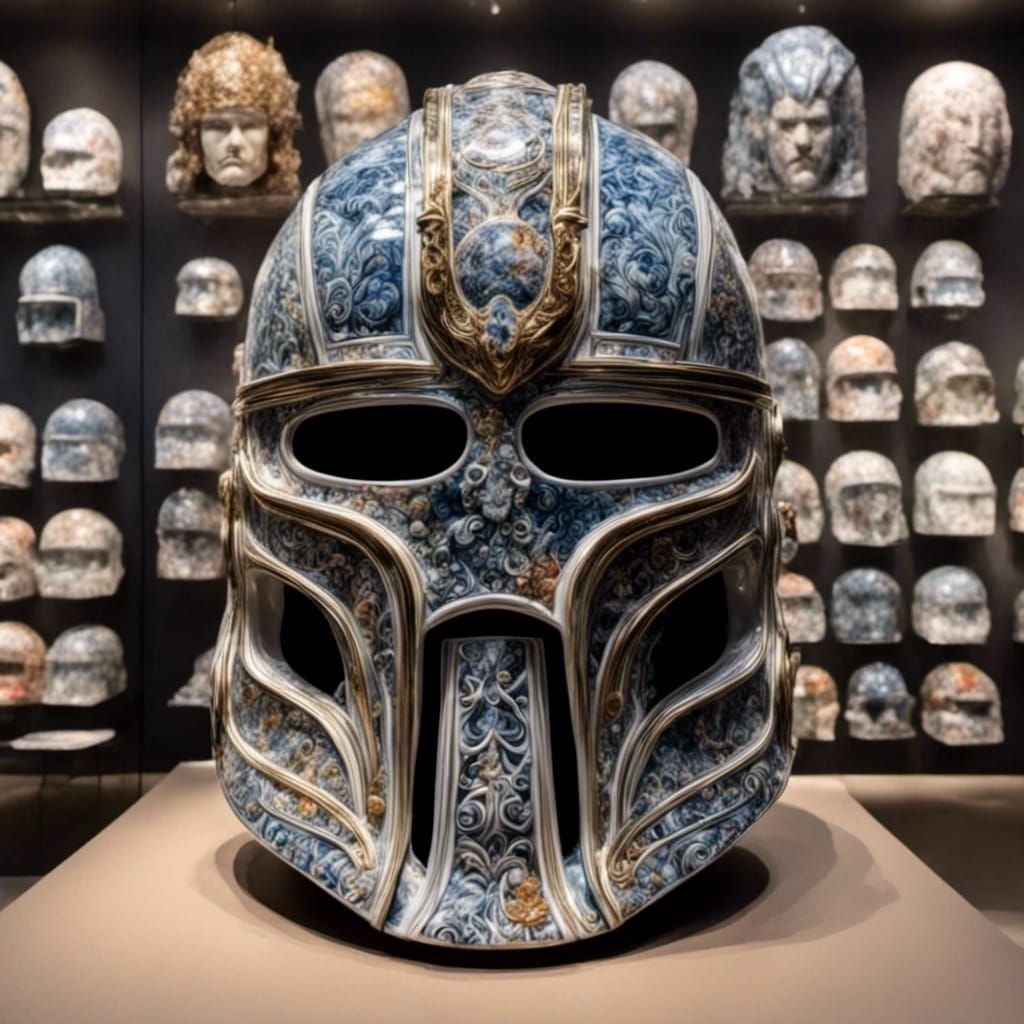 A tradional portuguese tile helmet for sale