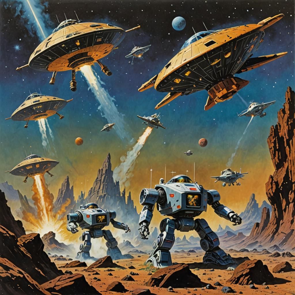 Epic Space Battle of Robot Aliens
