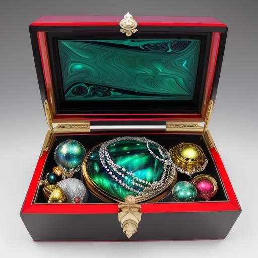 Antique Victorian Medicine Box in Hyper-Realism Style