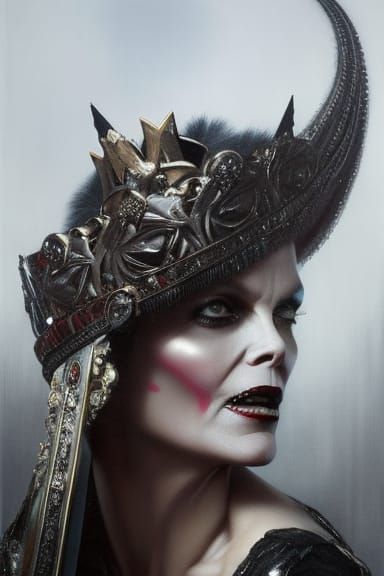 Vampire Queen Portrait in Dark Art Style