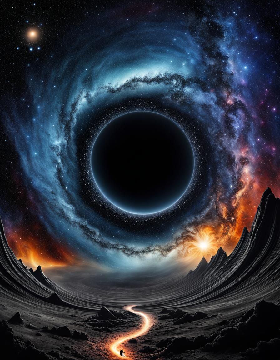 Surreal Nightmare Descends from Cosmic Black Hole