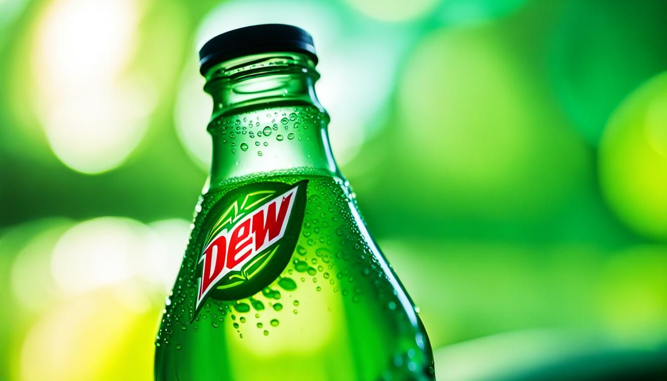 Refreshing Neon Green Mountain Dew Droplet