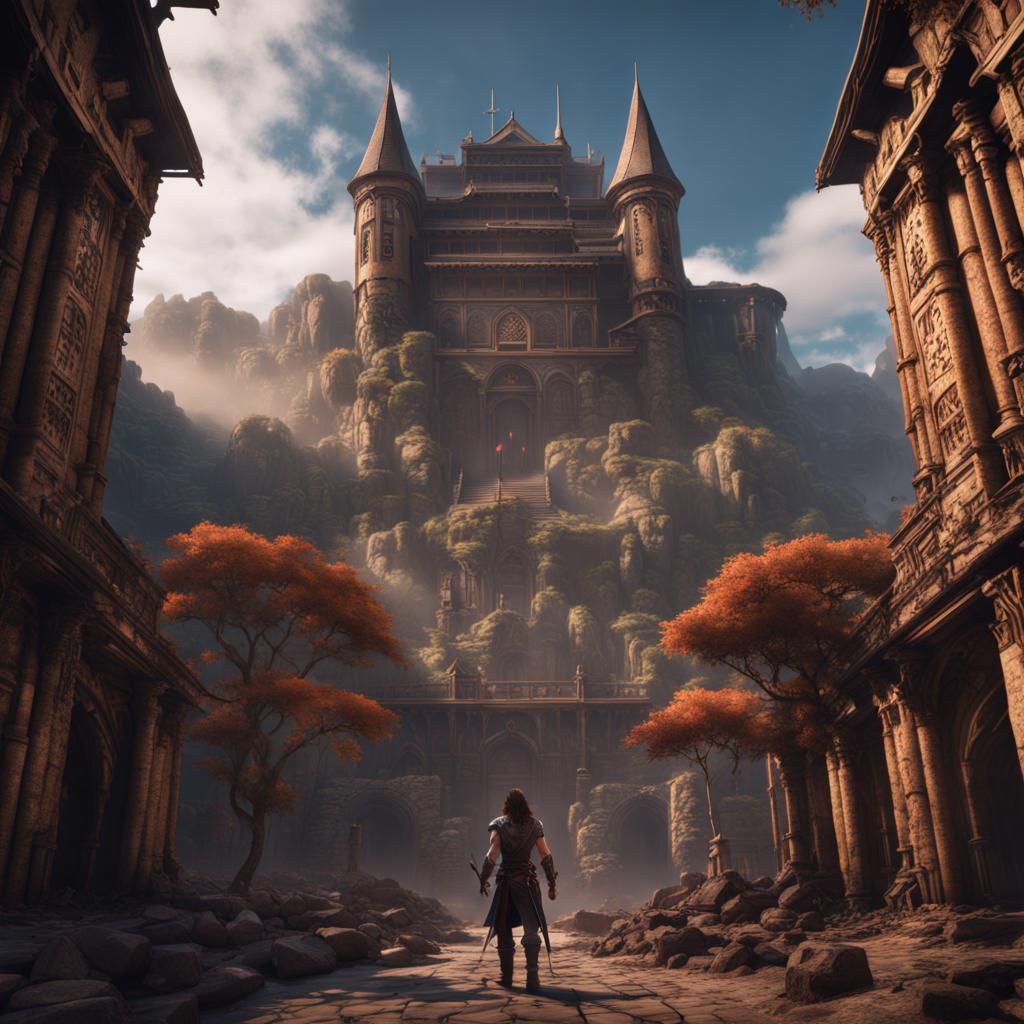 Trevor Belmont Fantasy Concept Art in Deep Color