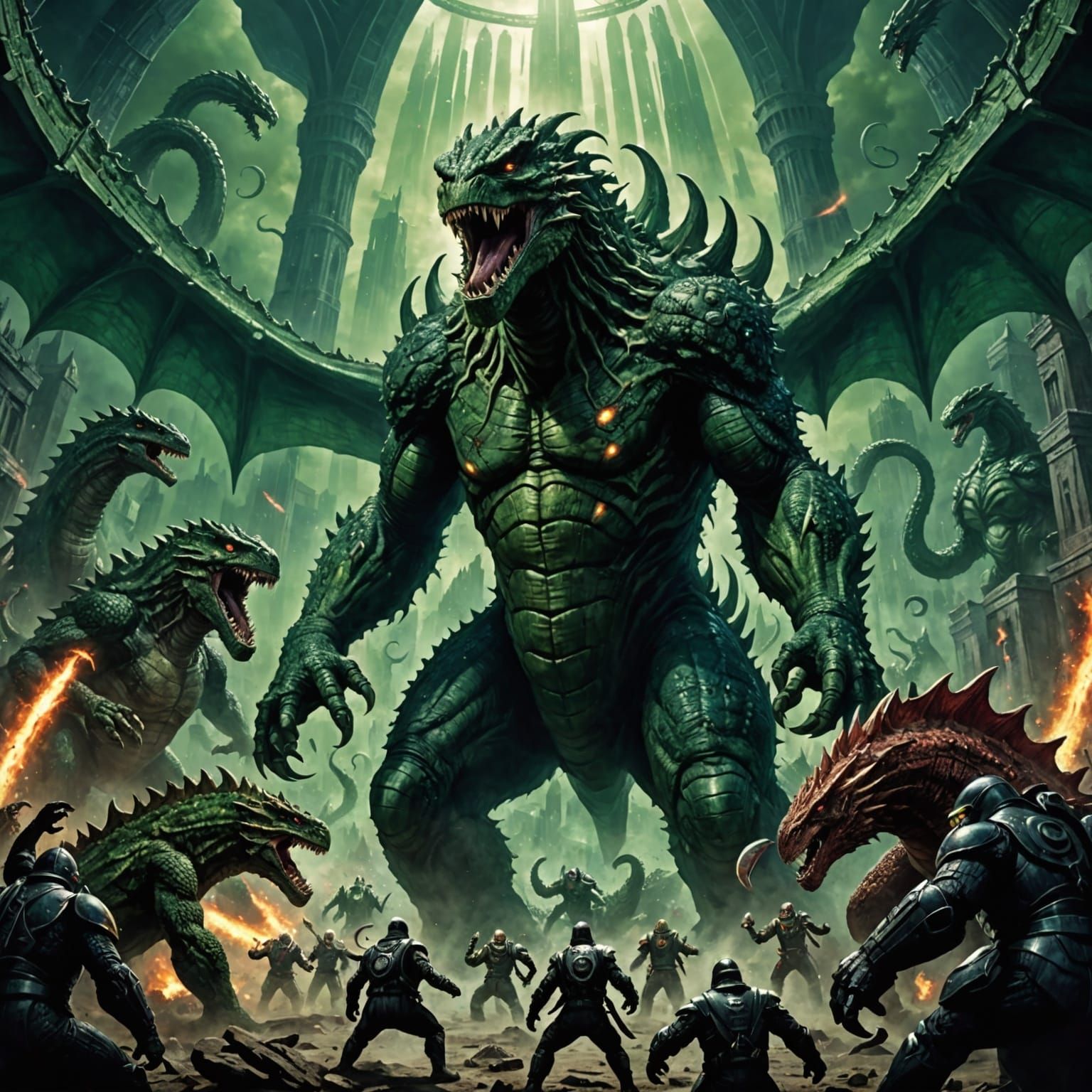 Cthulhu Meets Godzilla in Epic Intergalactic Showdown