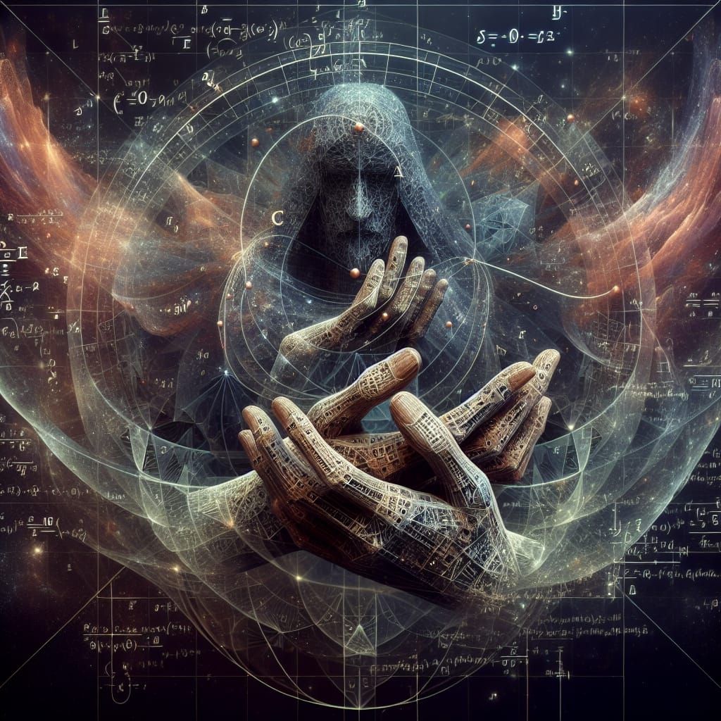 Abstract Mythical Figure Embodiment in Digital Painting