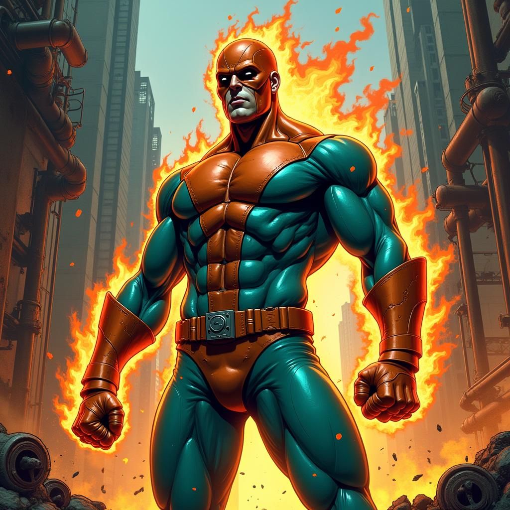 OxidationMan: Superhero in Industrial Wasteland