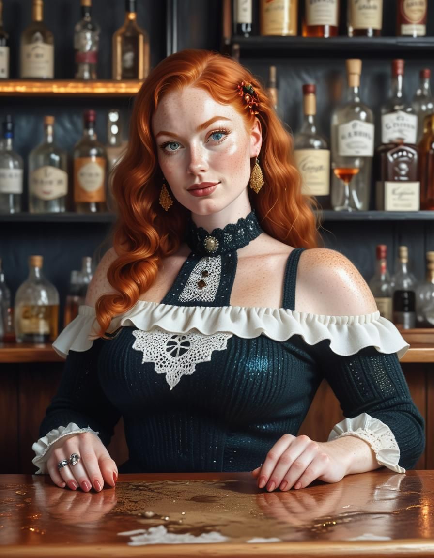 Beautiful ginger woman