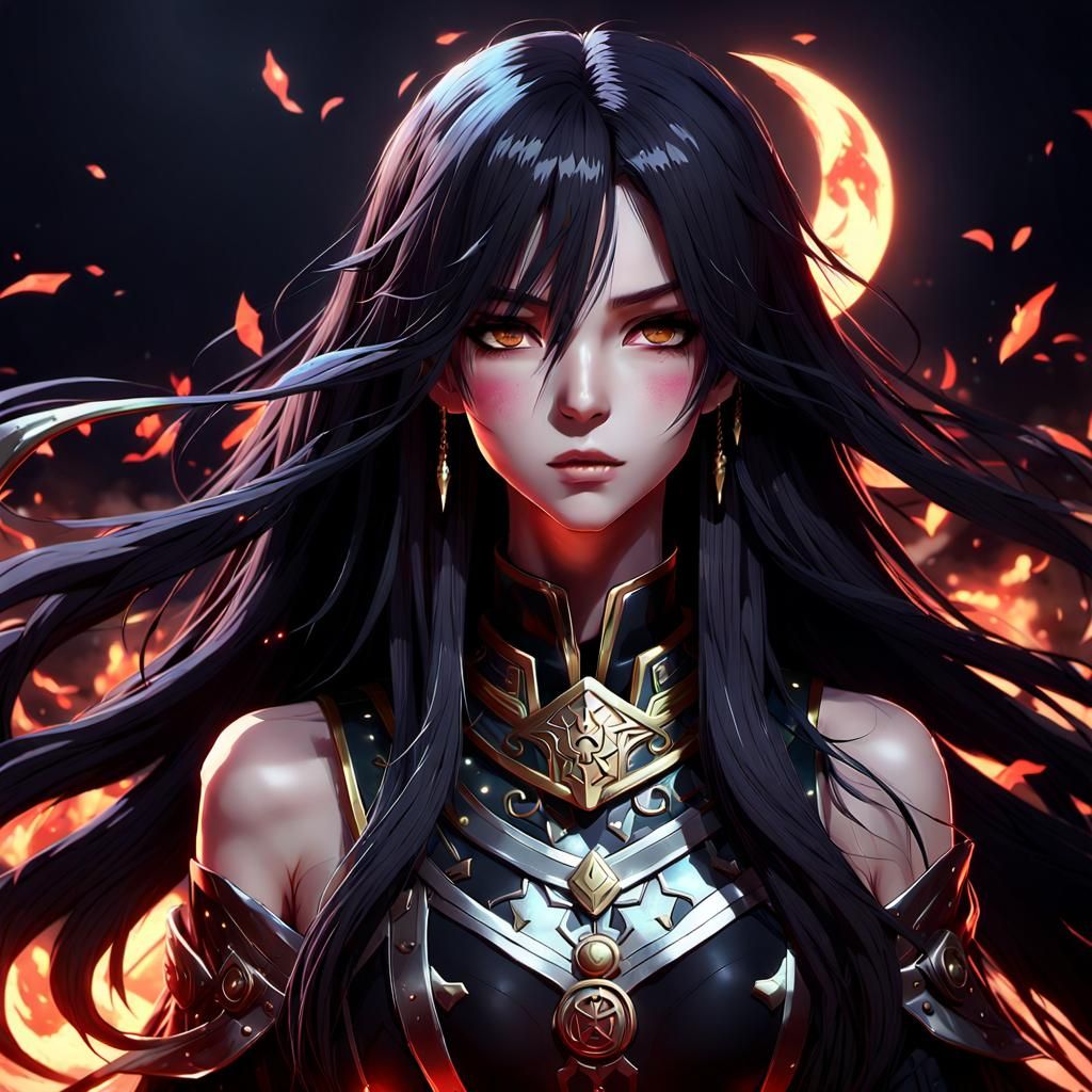 Evil Goddess of War in 3D Anime Art