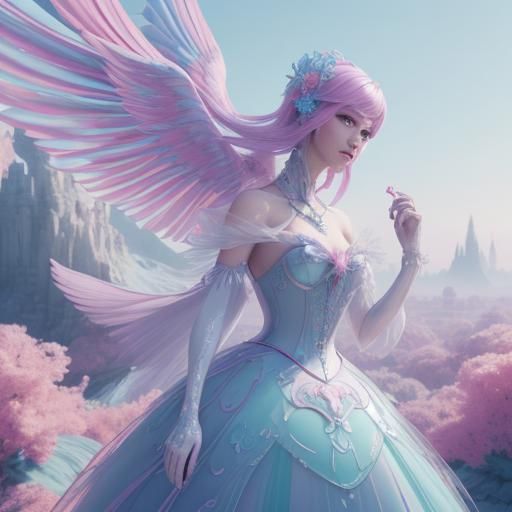 Candy World Concept Art in Pastel Colors