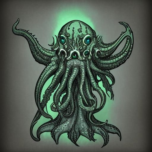 Elder God Cthulhu: AI Generated Image