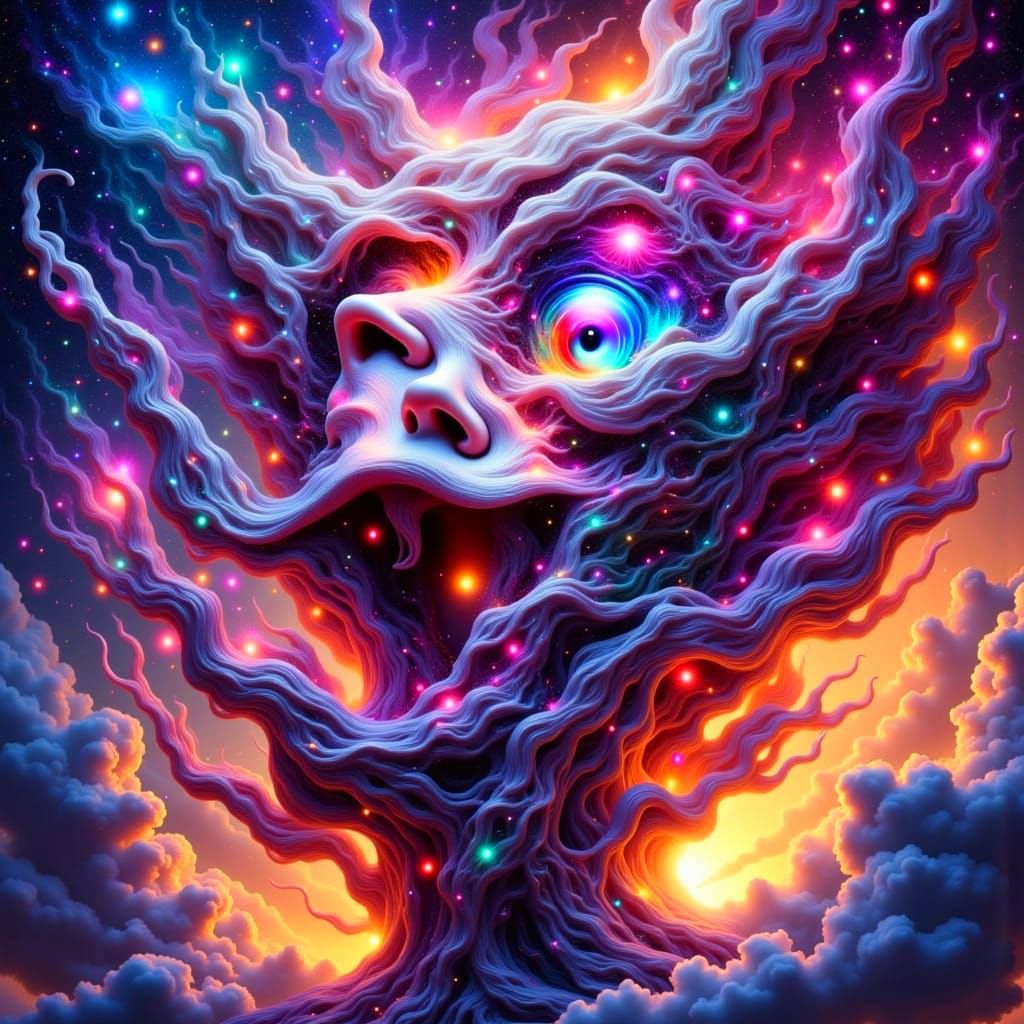 Vibrant Dreamlike Abomination in Hyperrealistic Splendor