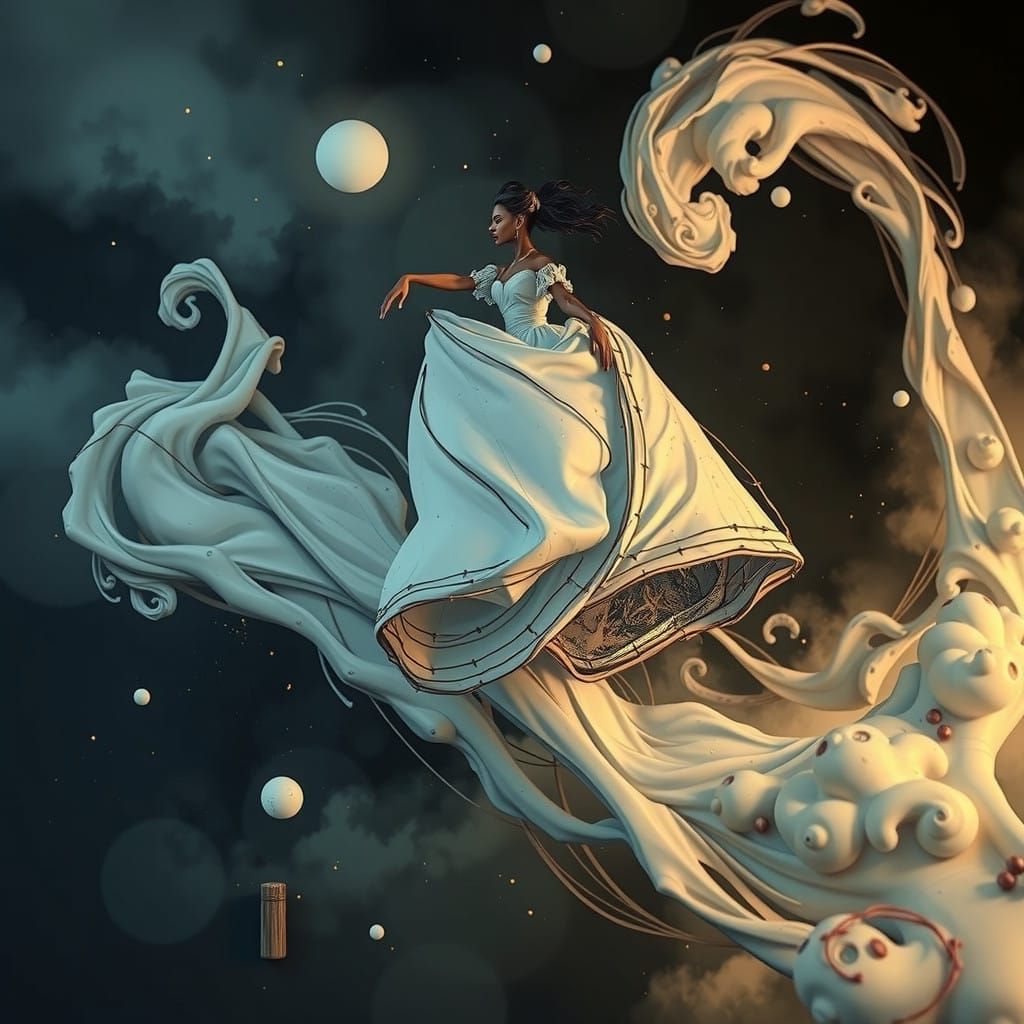 Ethereal Scene on a Miniature Stage