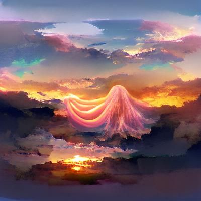 Ethereal Sunset Sky
