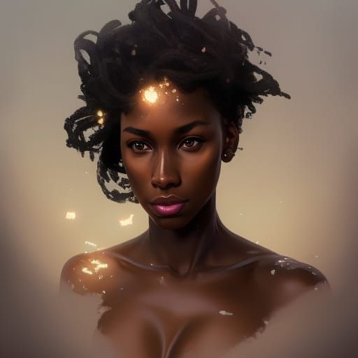 Stunning Portrait of a Woman in Hyperdetailed Style