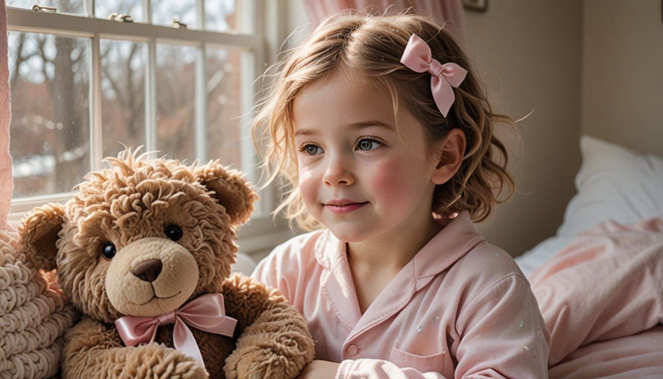 Child Wakes Gently in Soft Morning Light