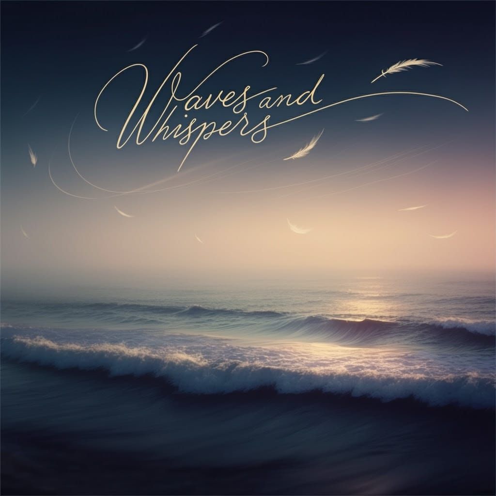 Dreamy Ocean Twilight with Soft Waves and Warm Golden Glow