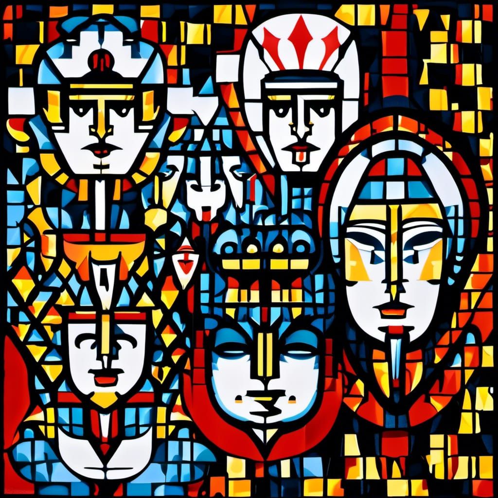 Surreal Dark Pop Art Heart