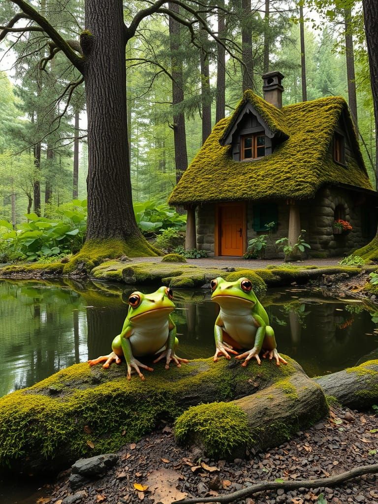 Greeple Frogs with Greater Kudu Ears