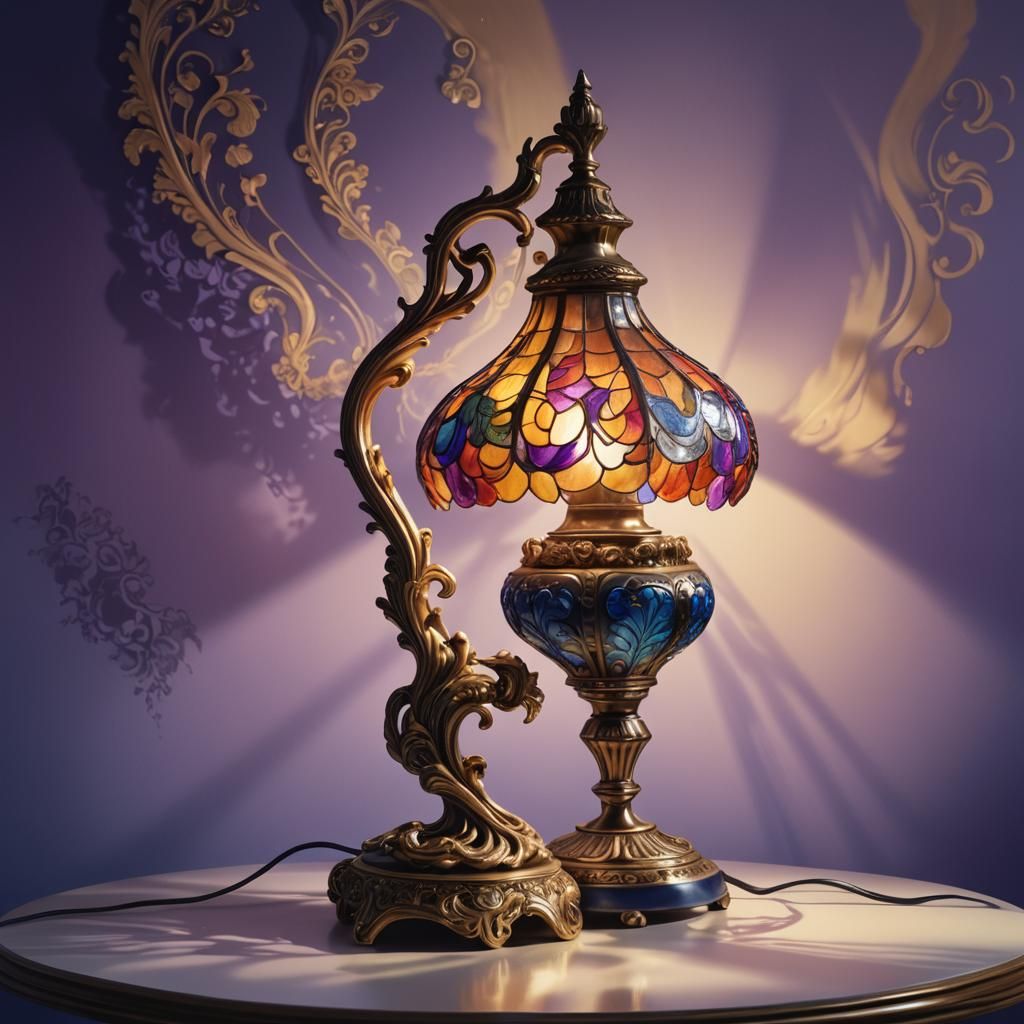 Intricately Detailed Foot Lamp Concept Art