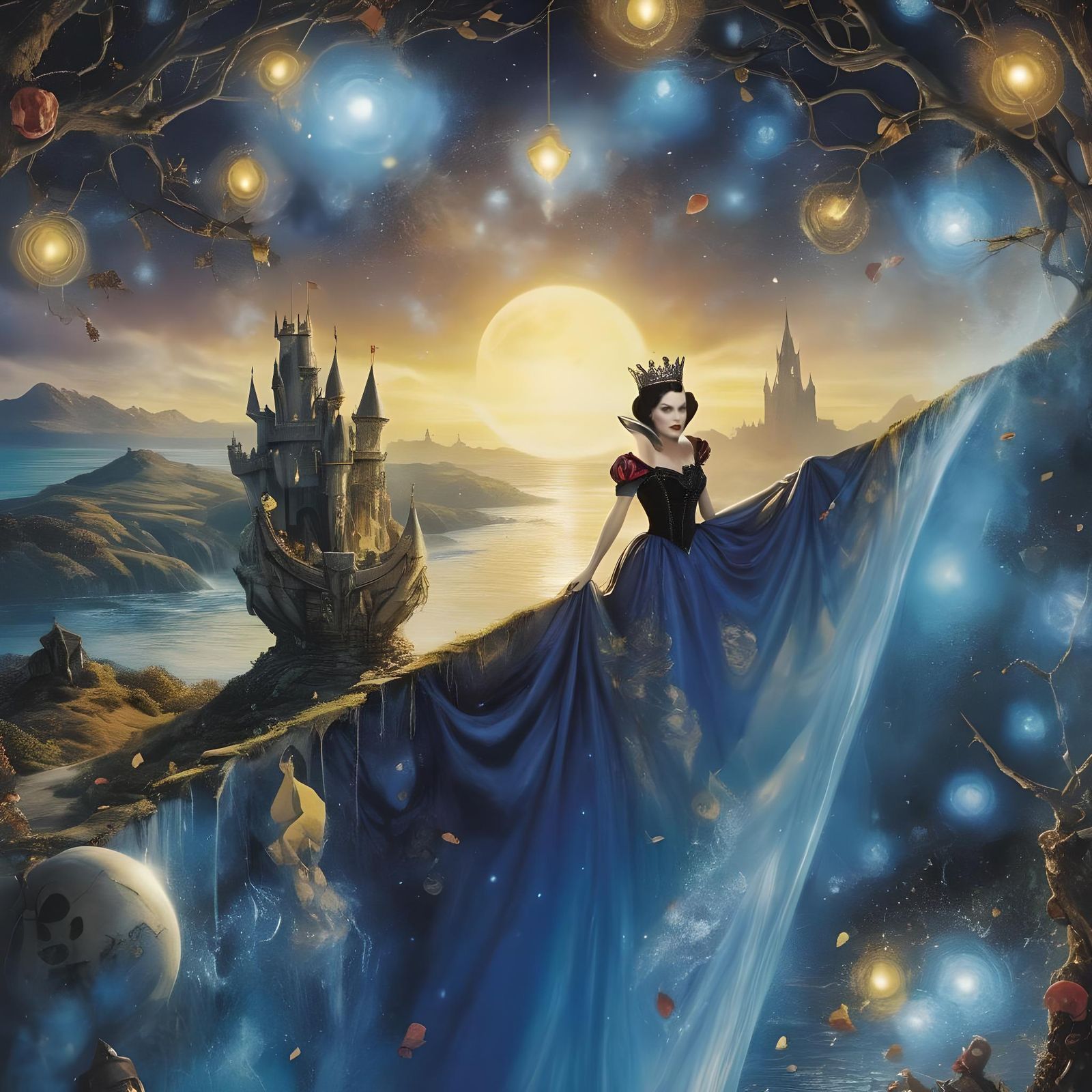 Evil Queen Centerfold in Glossy Magazine