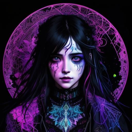 Lonely Life in Schizophrenic World: Fluorescent Watercolour ...