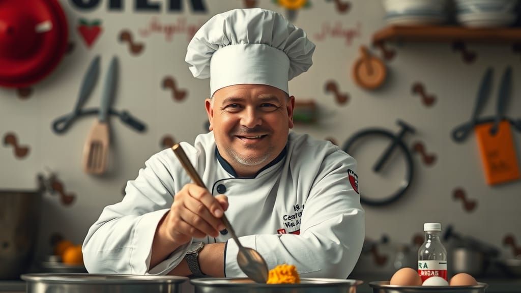 Commie chef for man with no arms