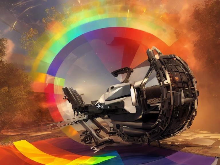 Rainbow Ants Feast on Multicolored Ice Cream