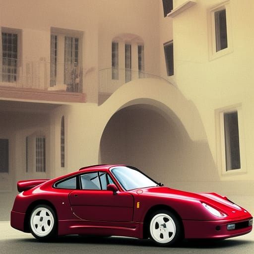 Porsche 959 and Ferrari F40 Hybrid Matte Painting