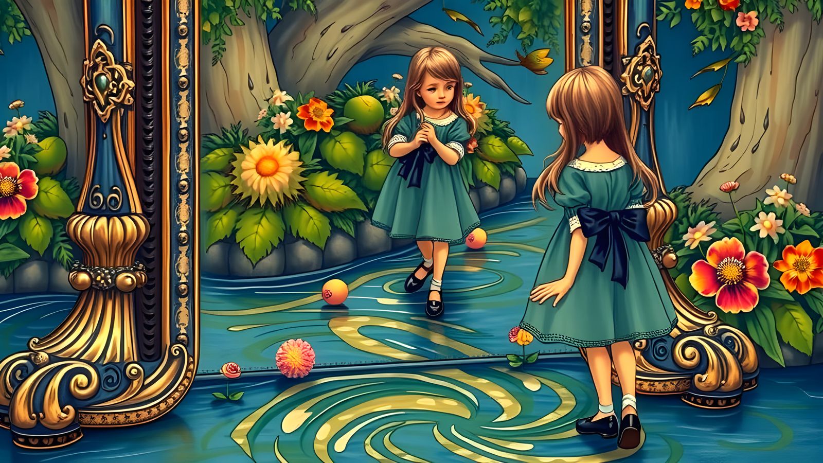 Whimsical Wonderland Beyond the Glass