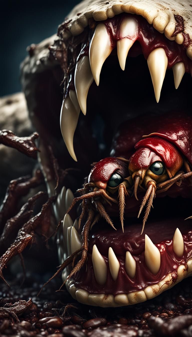 Disgusting Roach-Infested Teeth: A Horrific Close-Up