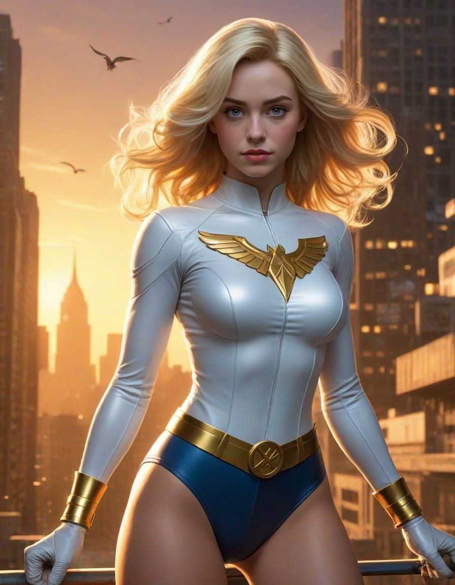 Sophia Lillis as Power Girl in Epic Cinematic Style