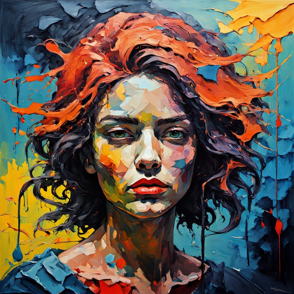 Impasto Gouache Masterpiece: Thick, Expressive Brush Strokes