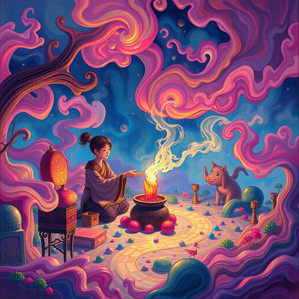 Moxibustion Ritual in Candyland Wonderland