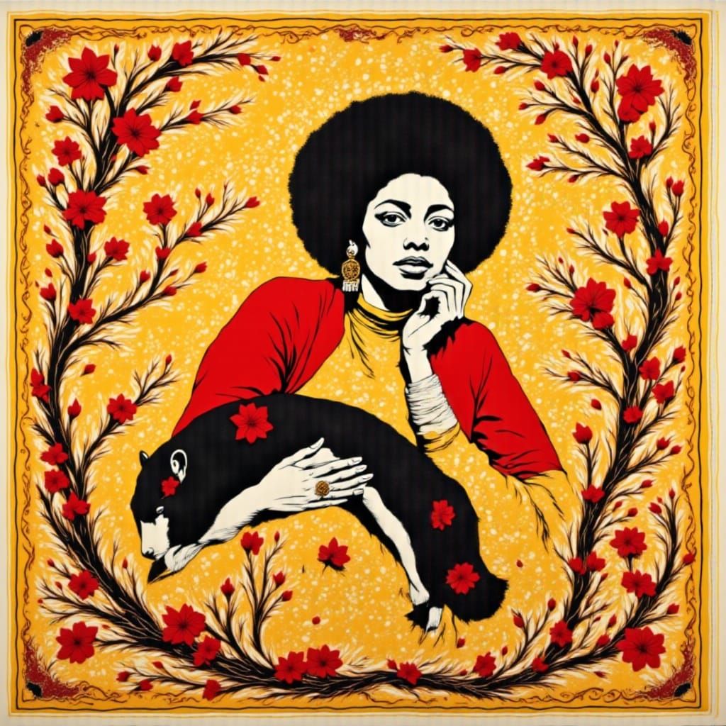 Fabulous Ferret in Jimmy Hendrix Print
