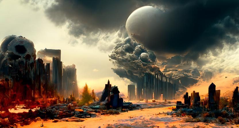 Detailed Matte Painting of the Apocalypse