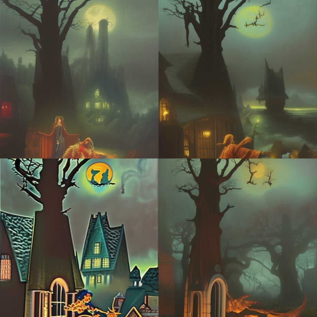 Ghost of Ostara: Witches' Coven in Folk Horror Style