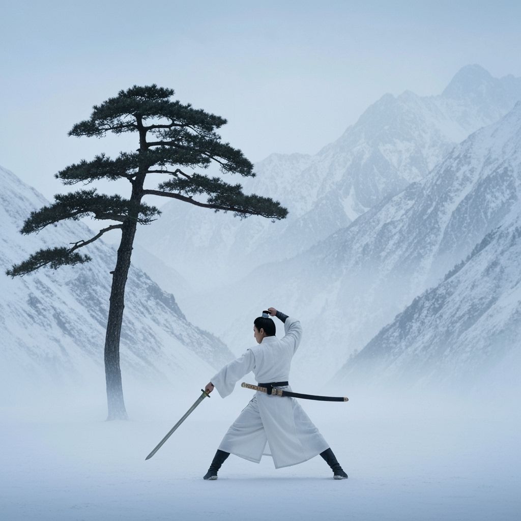 Jianghu Warrior Duel in Misty Mountains