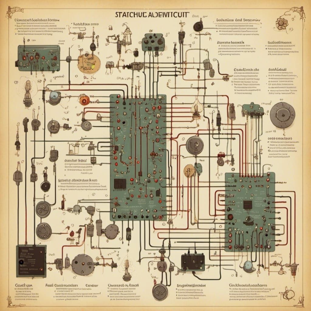 Detailed Schematic Diagram of an Electronic Device