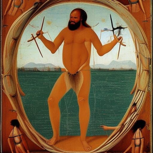 Fresco Inspired by Bembo: Lake Onega Beach Scene