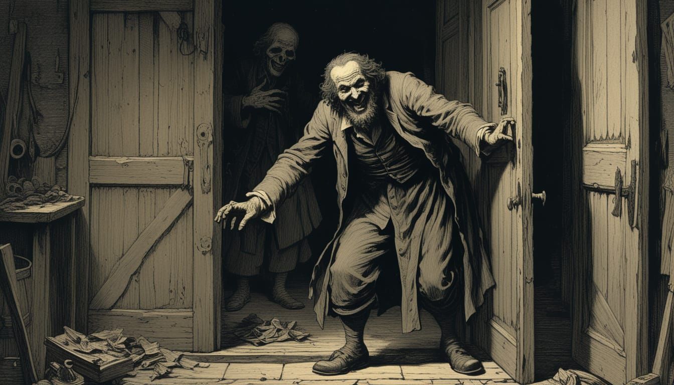 An 18th Century Ragman Smiles in the Workshop