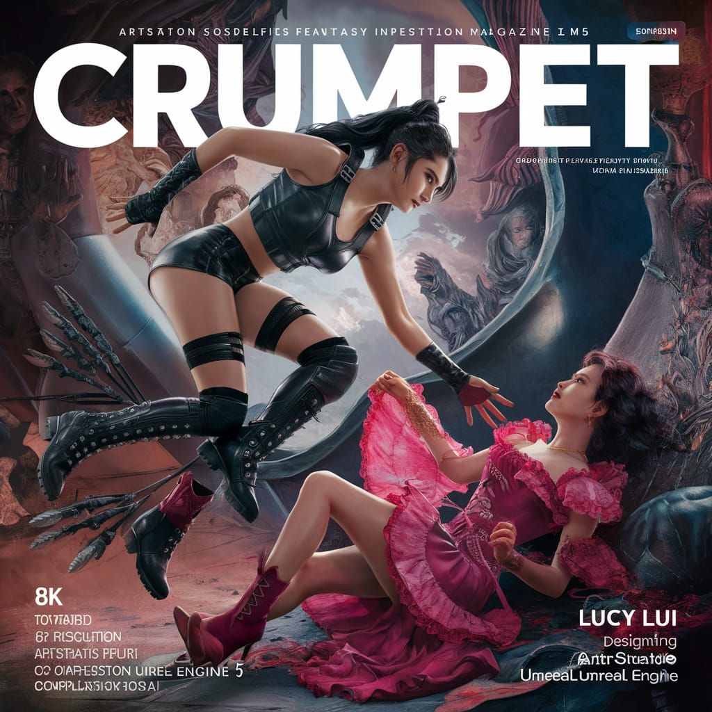 Fantasy Magazine Cover Illustration of Lucy Lui