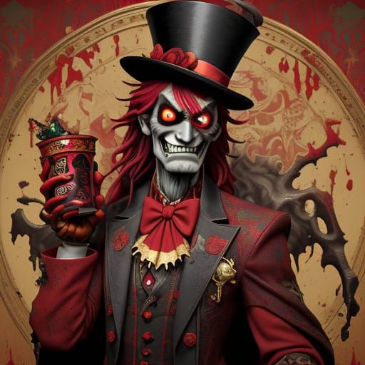 Surreal Zombie Emerge from Jack in the Box in Whimsical Horr...