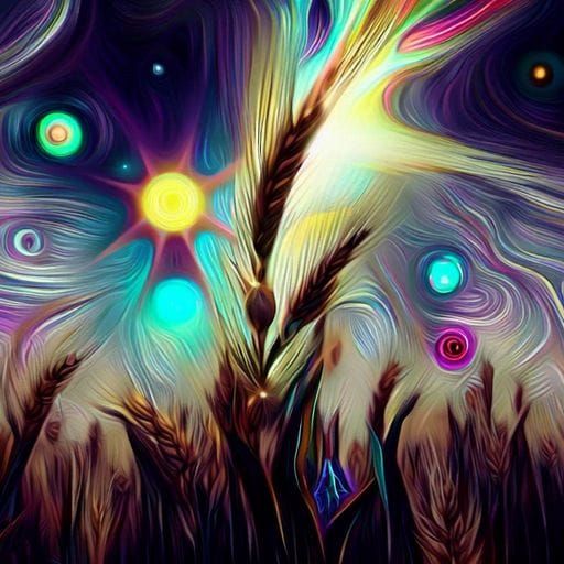 Abstract Art: Vibrant Digital Composition