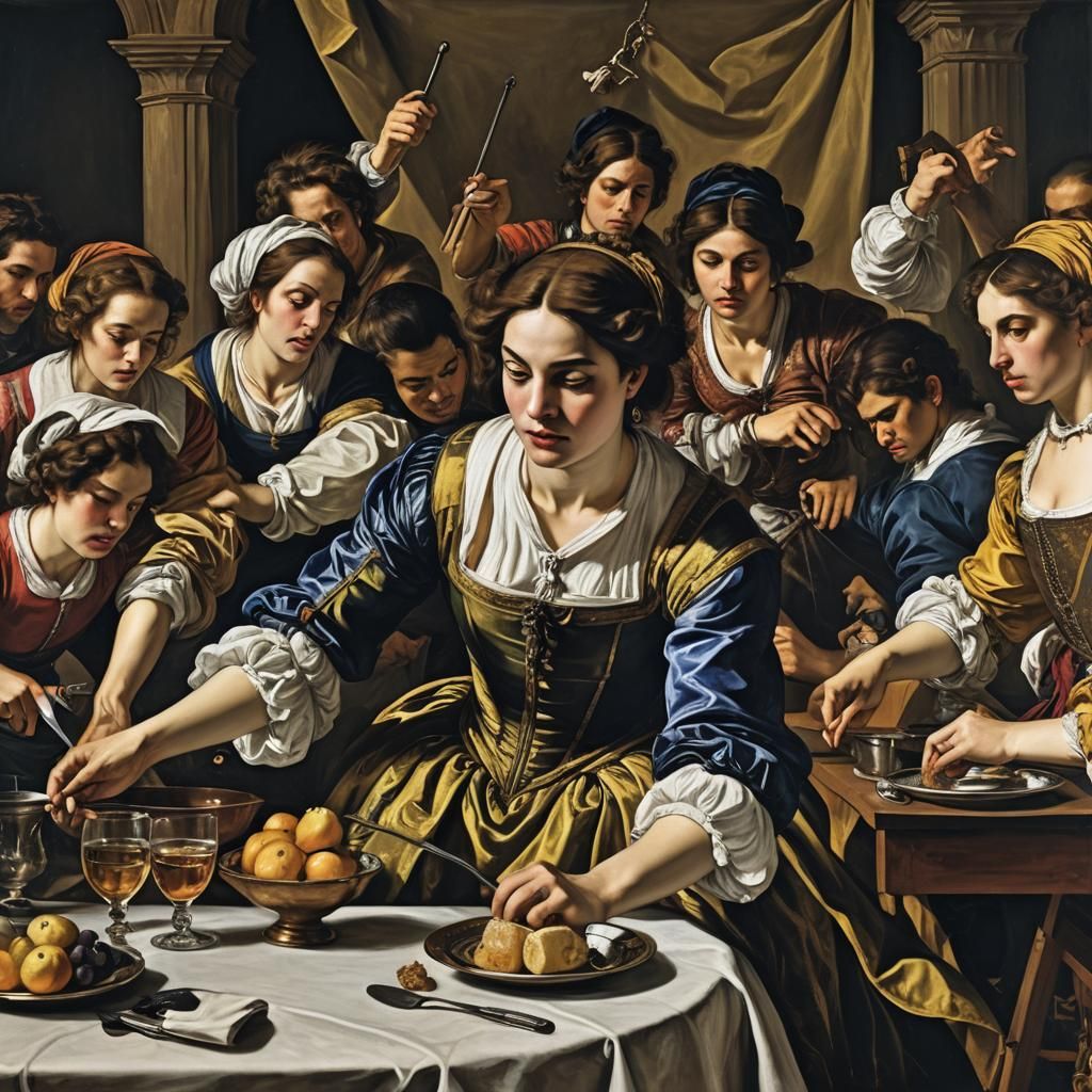 Baroque Art Nightcafe Displaying Powerful Female Narratives