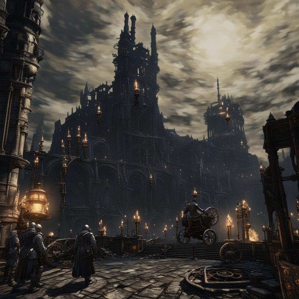 Steampunk Engine in Dark Souls 3 Ringed City